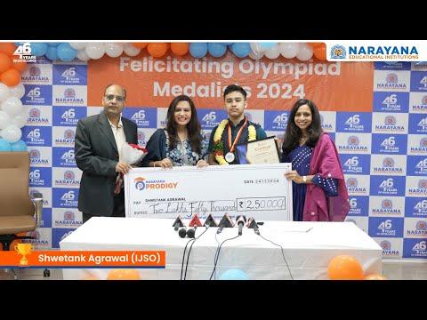 Narayana's Global Champion Gold Medallist Shwetank Shines at IJSO 2024